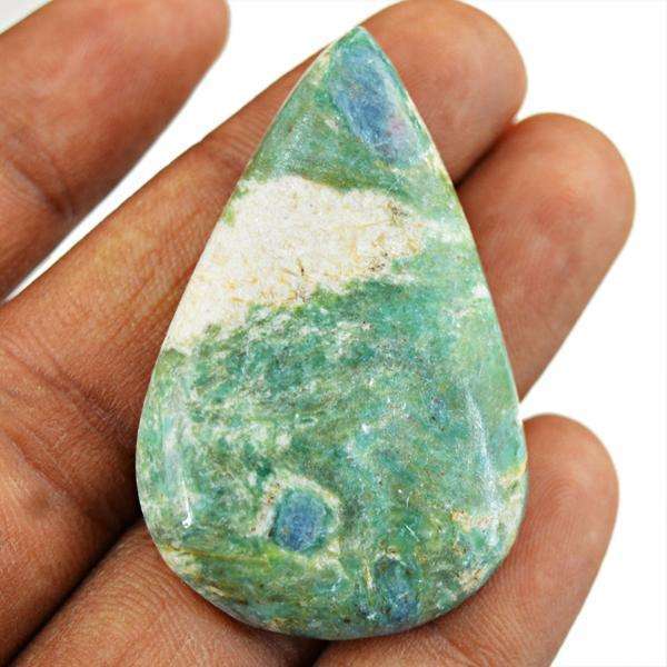 gemsmore:Genuine Amazing Ruby Zoisite Pear Shape Untreated Loose Gemstone