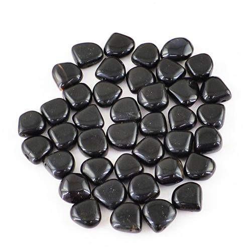 gemsmore:Genuine Black Onyx Drilled Beads Lot