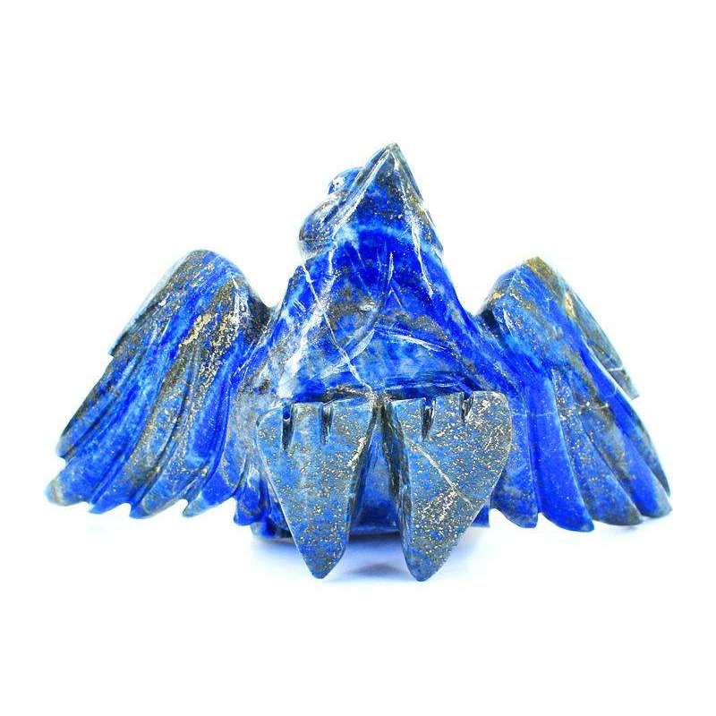 gemsmore:Genuine Blue Lapis Lazuli Hand Carved Eagle