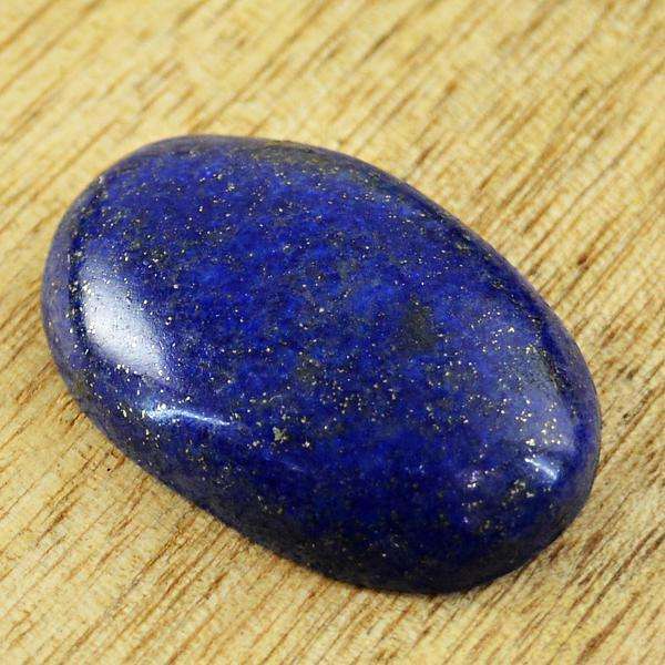 gemsmore:Genuine Blue Lapis Lazuli Oval Shape Loose Gemstone