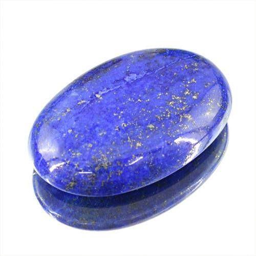 gemsmore:Genuine Blue Lapis Lazuli Oval Shaped Gemstone
