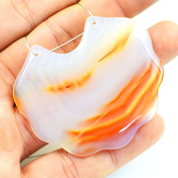 gemsmore:Genuine Fancy Onyx Untreated Loose Drilled Gemstone