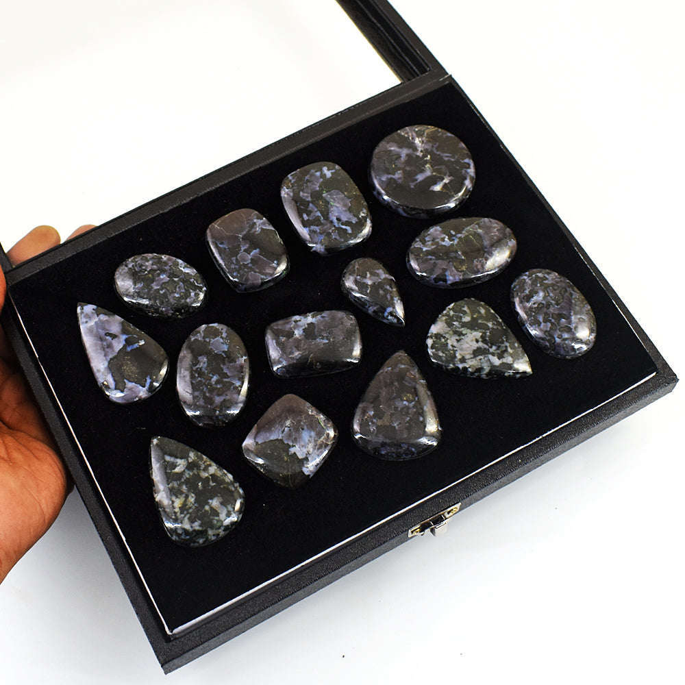 gemsmore:Genuine Gabrella Jasper Untreated Gemstone Cabochon Lot
