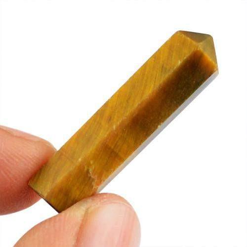 gemsmore:Genuine Golden Tiger Eye Healing Point