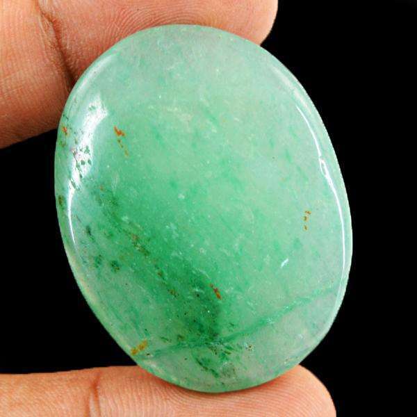 gemsmore:Genuine Green Aventurine Oval Shape Loose Gemstone