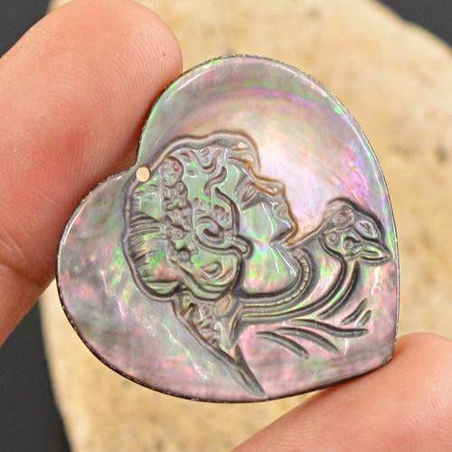gemsmore:Genuine Heart Shaped Mother Pearl Shell