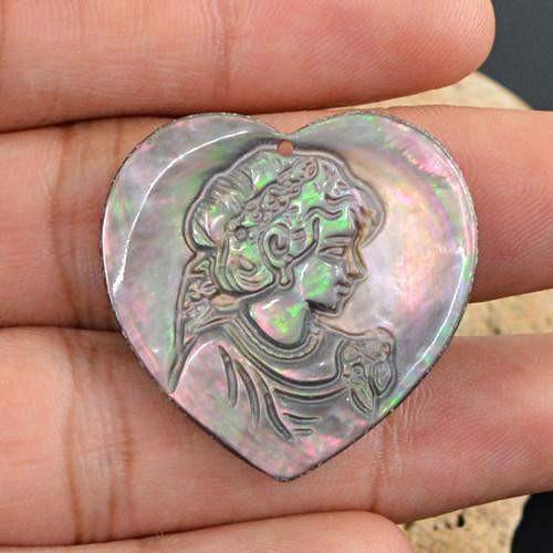 gemsmore:Genuine Heart Shaped Mother Pearl Shell
