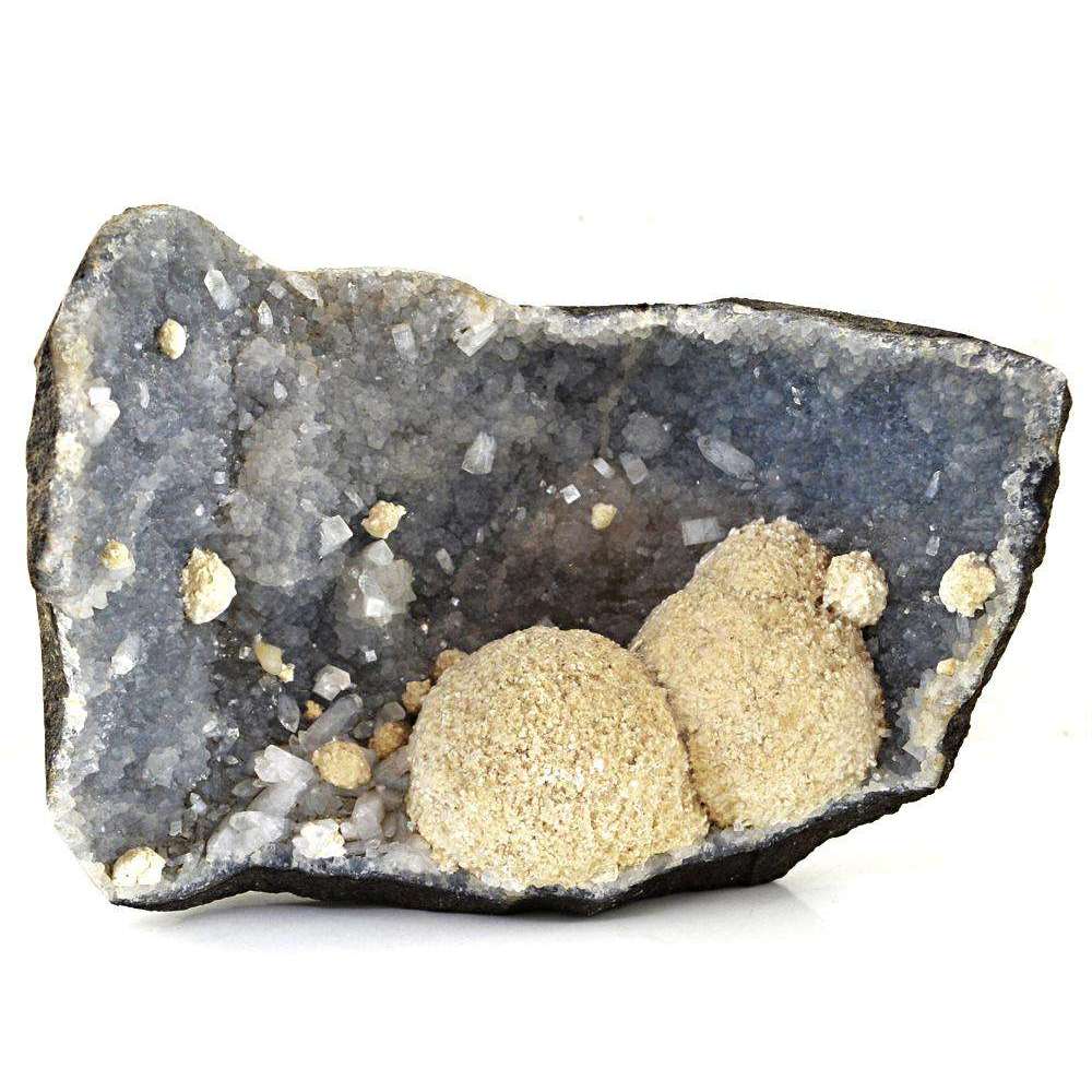 gemsmore:Genuine Himaliyan Cluster Druzy Rock Carved Rough