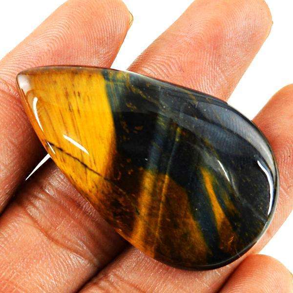 gemsmore:Genuine Iron Tiger Eye Pear Shape Untreated Loose Gemstone