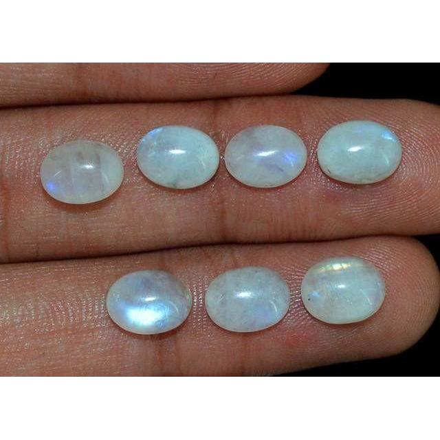 gemsmore:Genuine Moonstone Oval Shape Gemstone Lot