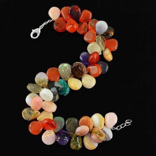 gemsmore:Genuine Multicolor Beads Bracelet