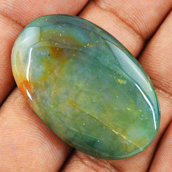 gemsmore:Genuine Natural Bloodstone Oval Shape Untreated Loose Gemstone