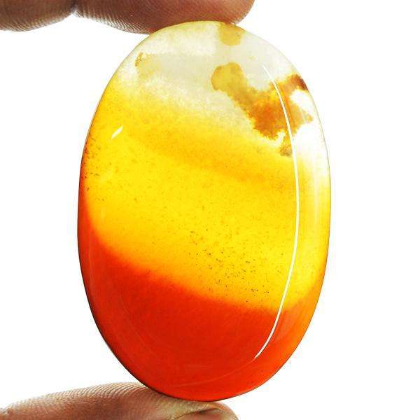 gemsmore:Genuine Onyx Oval Shape Untreated Loose Gemstone