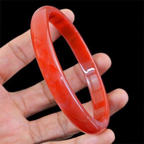 gemsmore:Genuine Orange Onyx Bangle