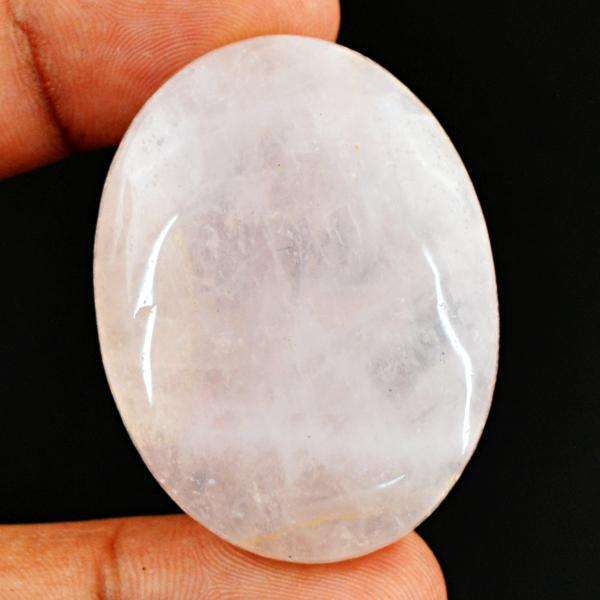 gemsmore:Genuine Oval Shape Pink Rose Quartz Untreated Loose Gemstone