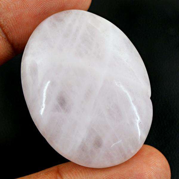 gemsmore:Genuine Oval Shape Pink Rose Quartz Untreated Loose Gemstone