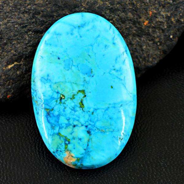 gemsmore:Genuine Oval Shape Turquoise Untreated Loose Gemstone