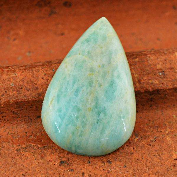 gemsmore:Genuine Pear Shape Amazonite Untreated Loose Gemstone