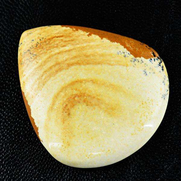 gemsmore:Genuine Picture Jasper Pear Shape Loose Gemstone