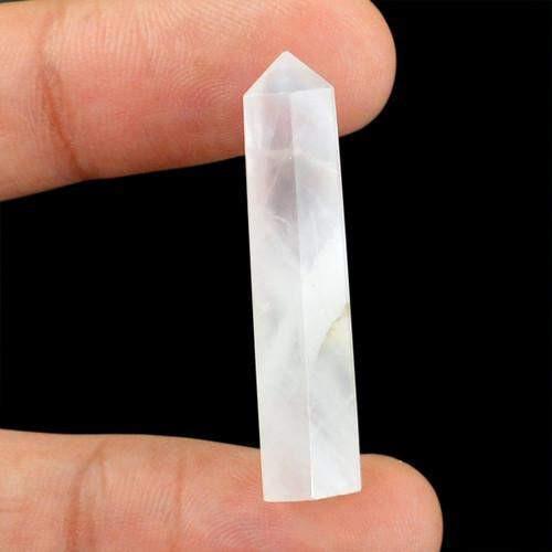 gemsmore:Genuine Pink Rose Quartz Healing Point