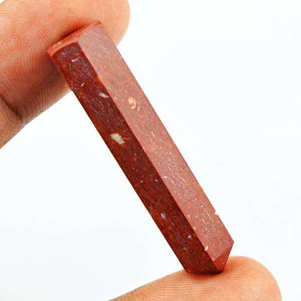 gemsmore:Genuine Red Jasper Untreated Crystal Healing Point
