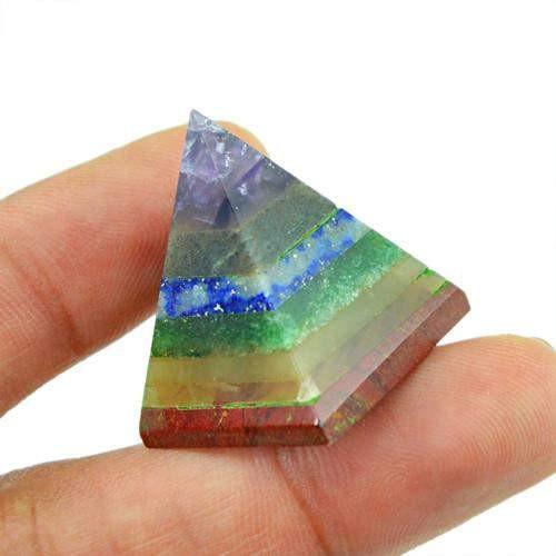gemsmore:Genuine Seven Chakra Gems Healing Pyramid