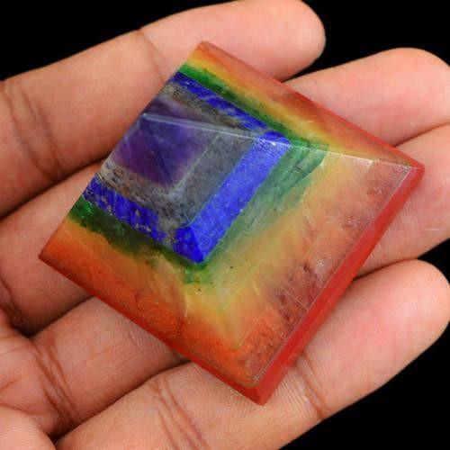 gemsmore:Genuine Seven Chakra Gems Healing Pyramid