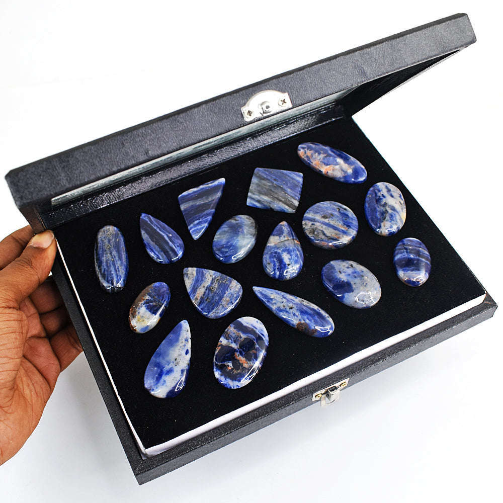 gemsmore:Genuine Sodalite Gemstone  Lot