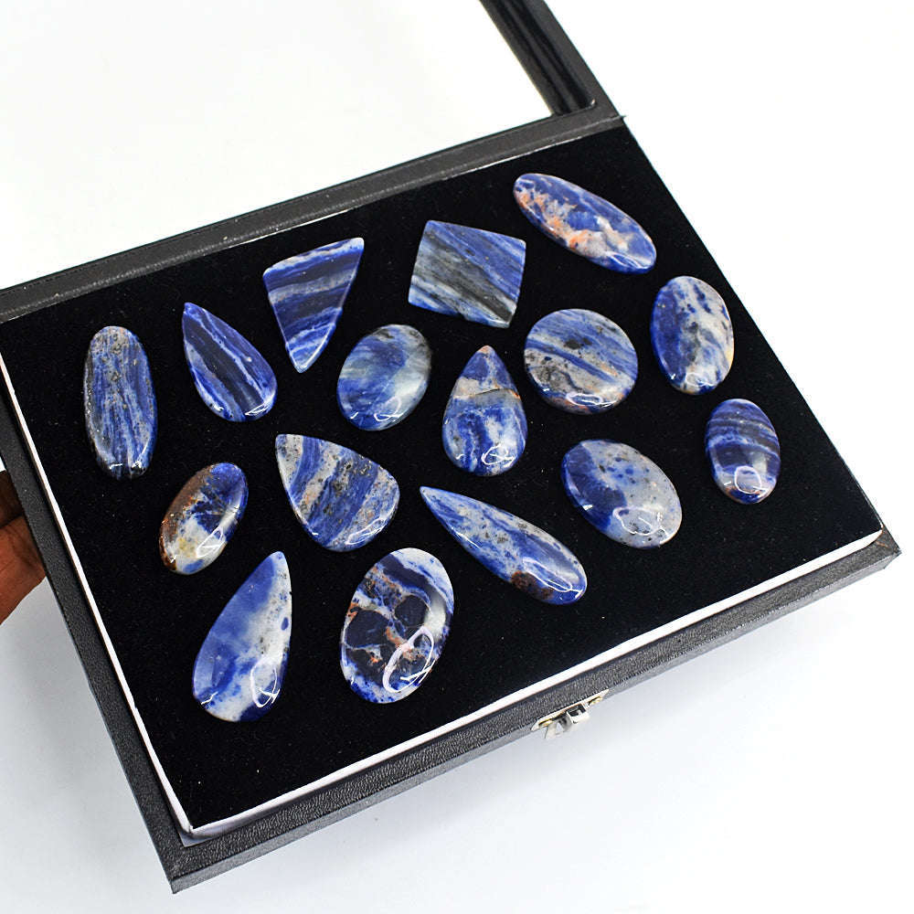 gemsmore:Genuine Sodalite Gemstone  Lot