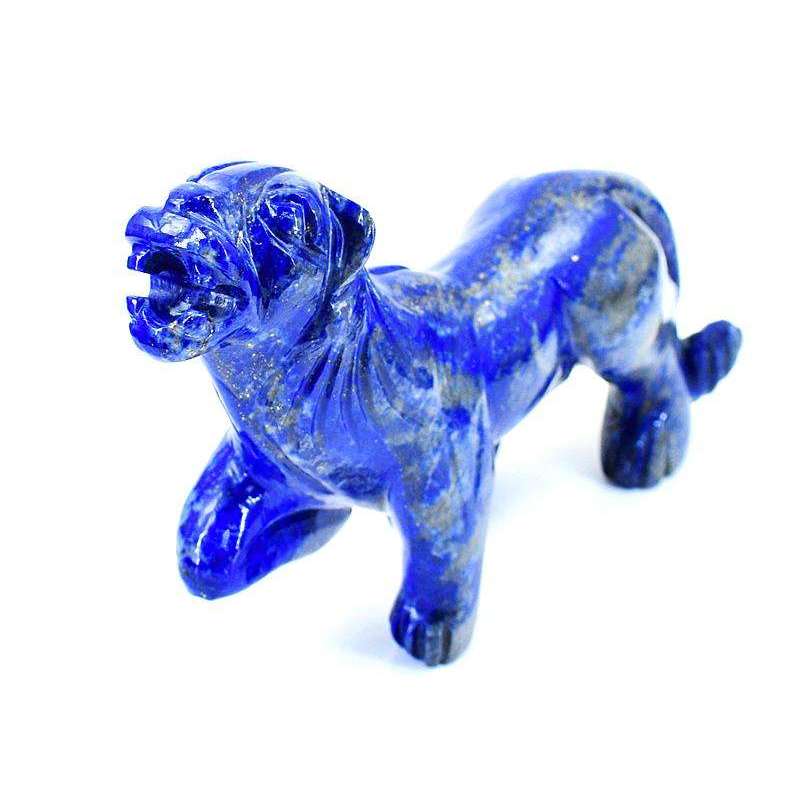 gemsmore:Genuine Top Blue Lapis Lazuli Carved Panther