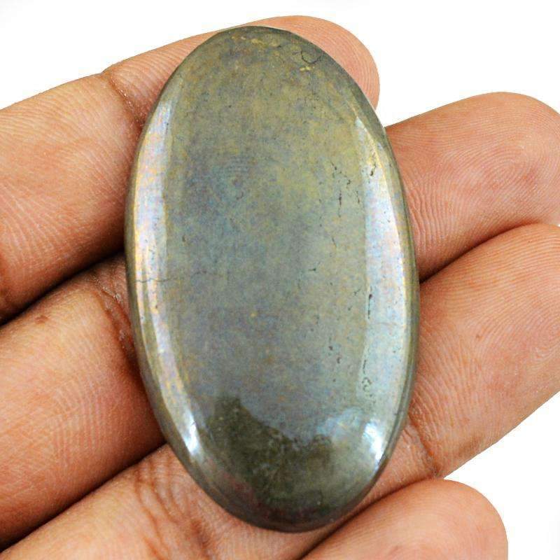 gemsmore:Golden Hematite Gemstone Natural Oval Shape