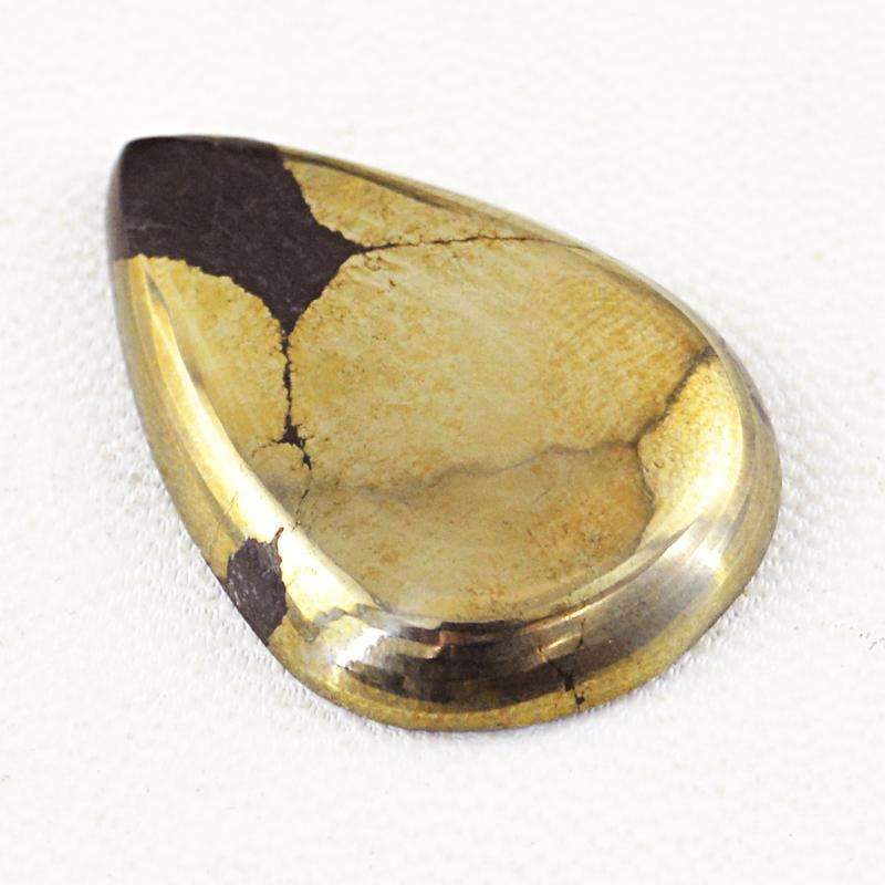 gemsmore:Golden Hematite Gemstone Natural Pear Shape