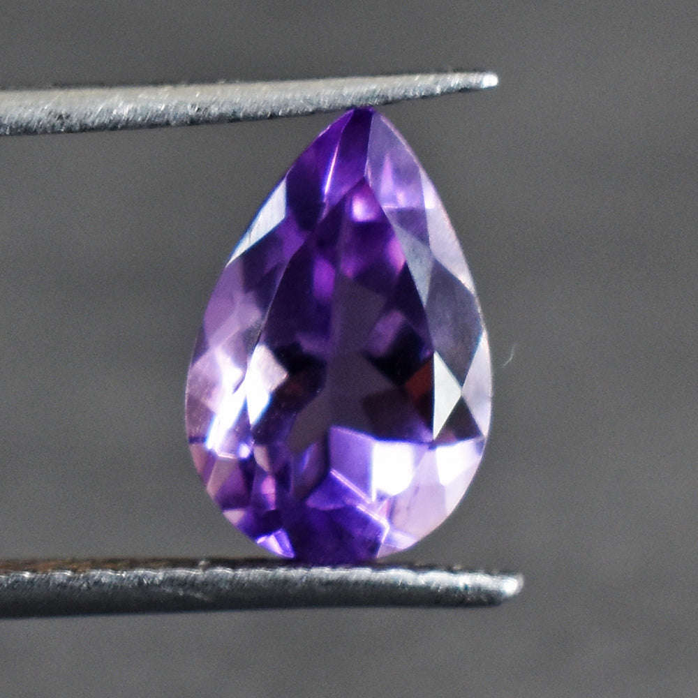 gemsmore:Gorgeous 3 Cts Genuine Amethyst Faceted  Gemstone