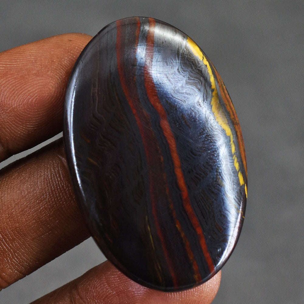 gemsmore:Gorgeous 71 Cts Genuine Iron Tiger Eye  Gemstone
