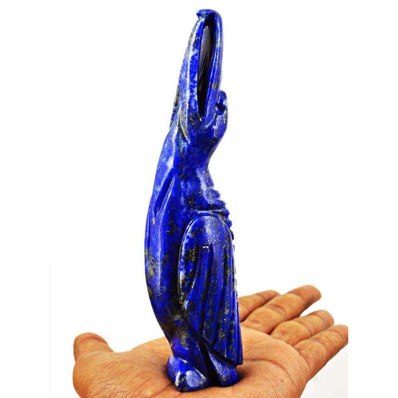 gemsmore:Gorgeous Blue Lapis Lazuli Carved Albatross - Very Rare