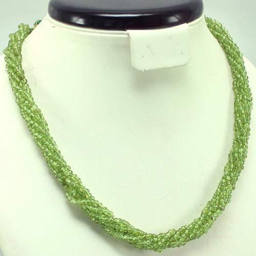 gemsmore:Gorgeous Genuine Real Peridot Designer Necklace