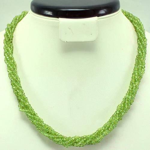 gemsmore:Gorgeous Genuine Real Peridot Designer Necklace