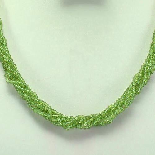 gemsmore:Gorgeous Genuine Real Peridot Designer Necklace