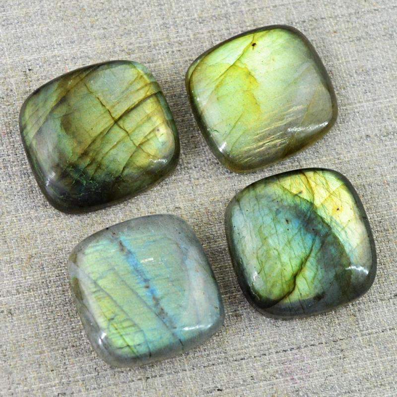 gemsmore:Green Flash Labradorite Wholesale Gemstone Natural Untreated