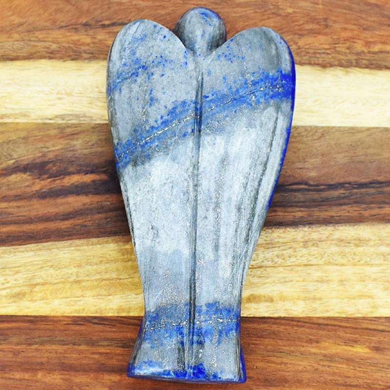 gemsmore:Hand Carved Blue Lapis Lazuli Healing Crystal Angel