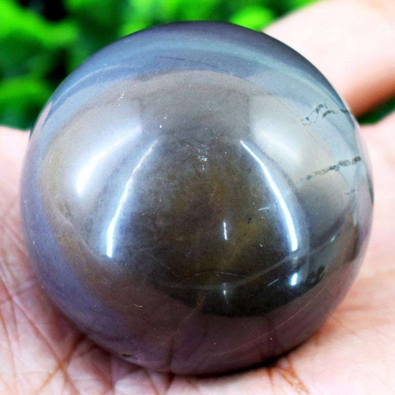 gemsmore:Hand Carved Polygram Jasper Healing Ball