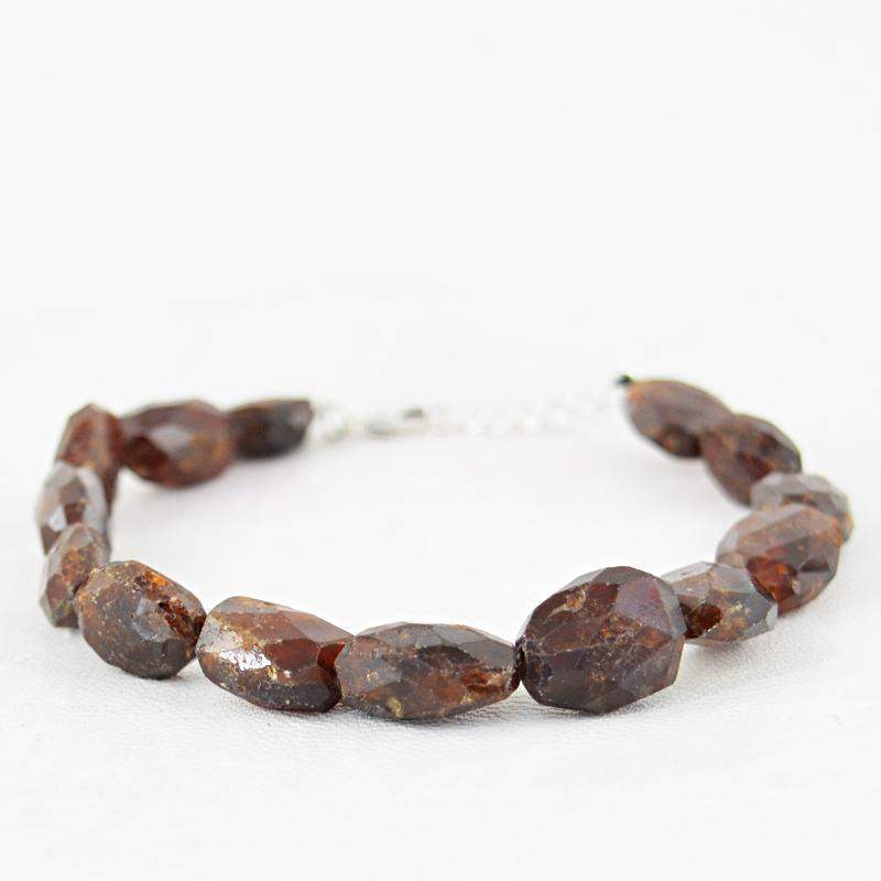 gemsmore:Indian Opal Bracelet Natural Faceted Beads