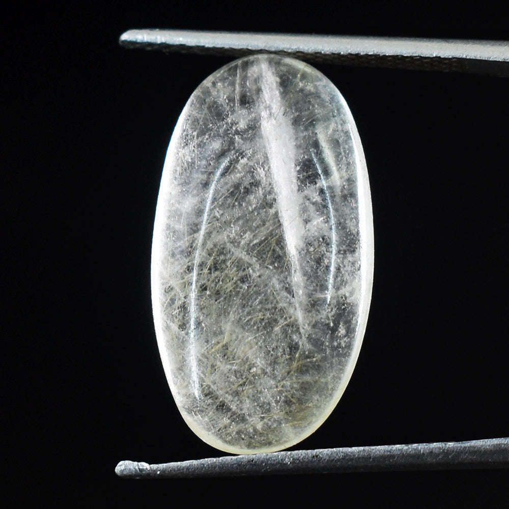 gemsmore:Natural 17 Cts Genuine Rutile Quartz Gemstone