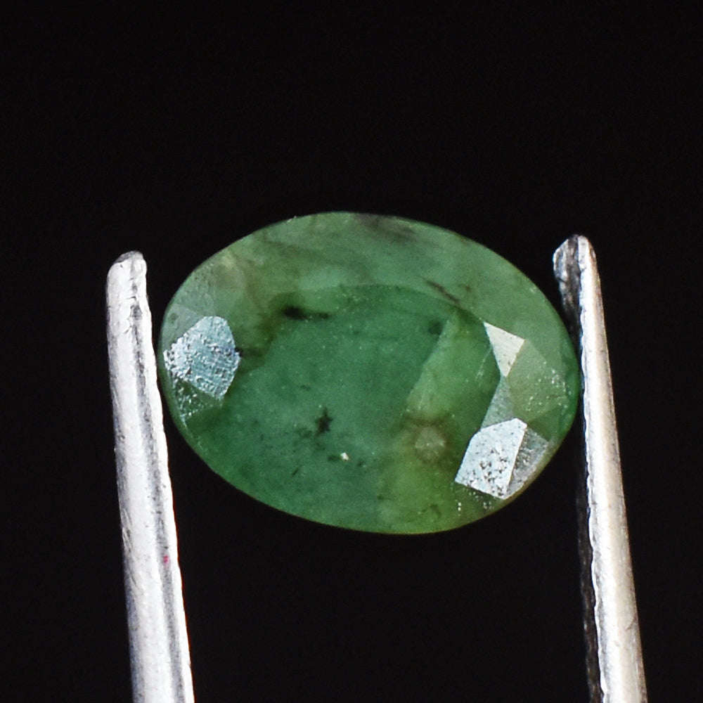 gemsmore:Natural 2 Cts Genuine Emerald Faceted Gemstone