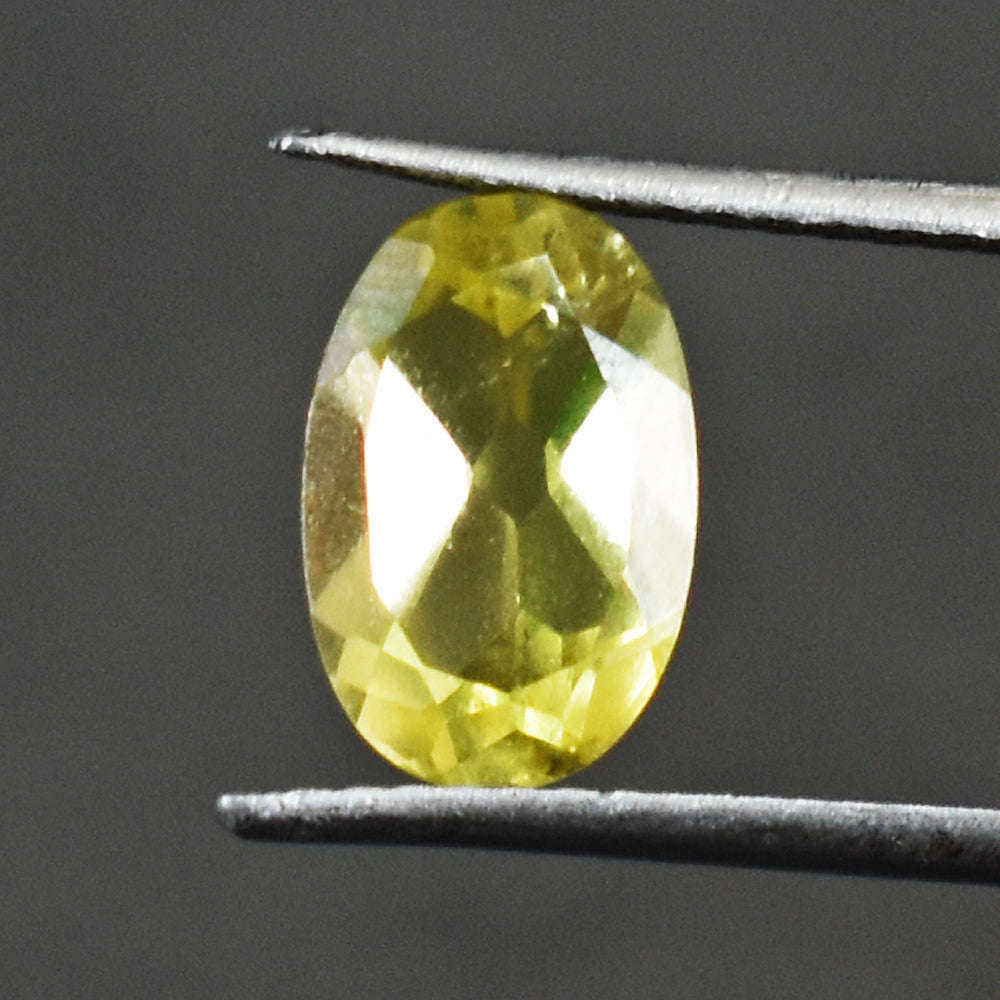 gemsmore:Natural 3 Cts Genuine Lemon Quartz Faceted  Gemstone