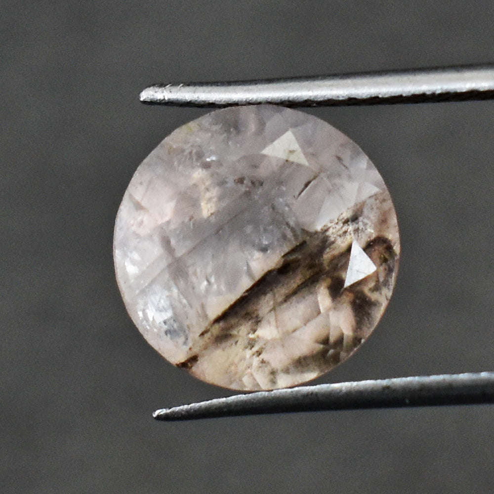 gemsmore:Natural 8  Cts Genuine Rutile Quartz Faceted Gemstone
