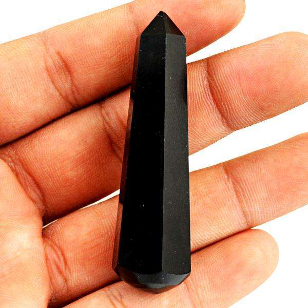 gemsmore:Natural Amazing Black Spinel Healing Point