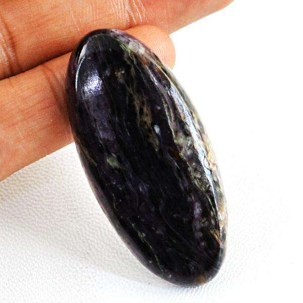 gemsmore:Natural Amazing Charoite Oval Shape Untreated Loose Gemstone