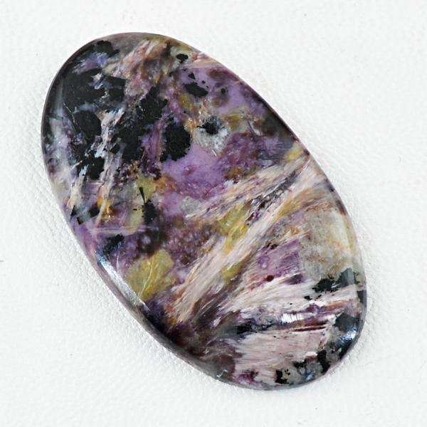 gemsmore:Natural Amazing Charoite Oval Shape Untreated Loose Gemstone