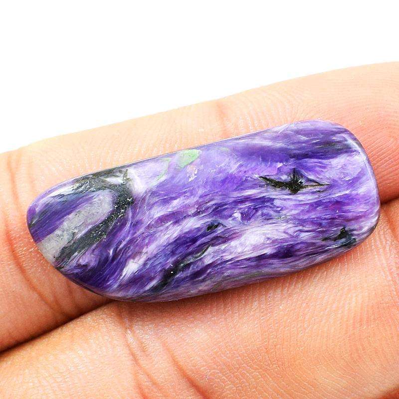 gemsmore:Natural Amazing Charoite Untreated Loose Gemstone